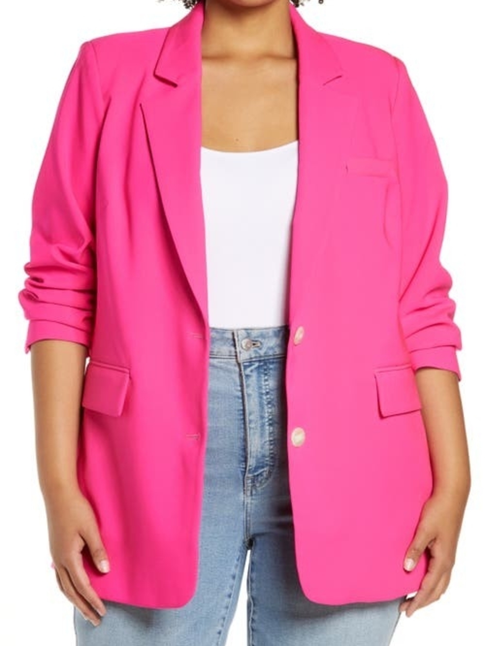 Vince Camuto Hot Pink Blazer Jacket-Size:16W